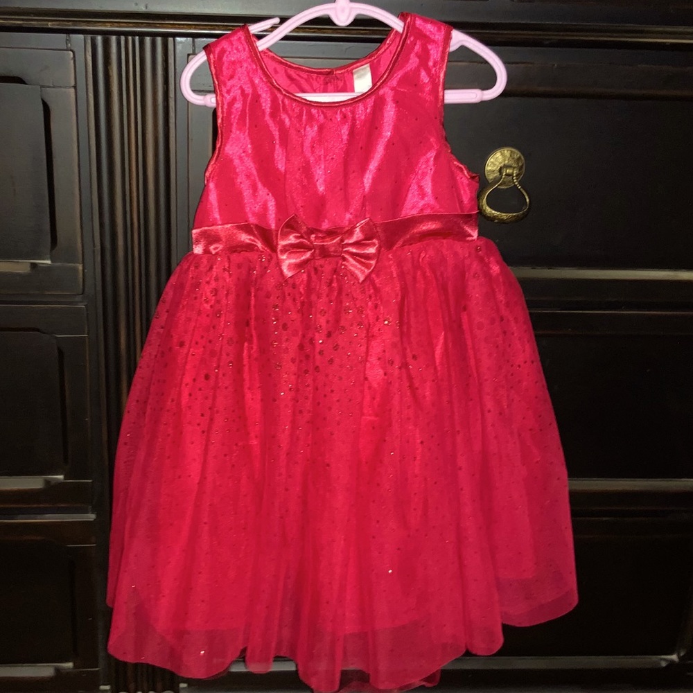 Girls Red Sparkly dress